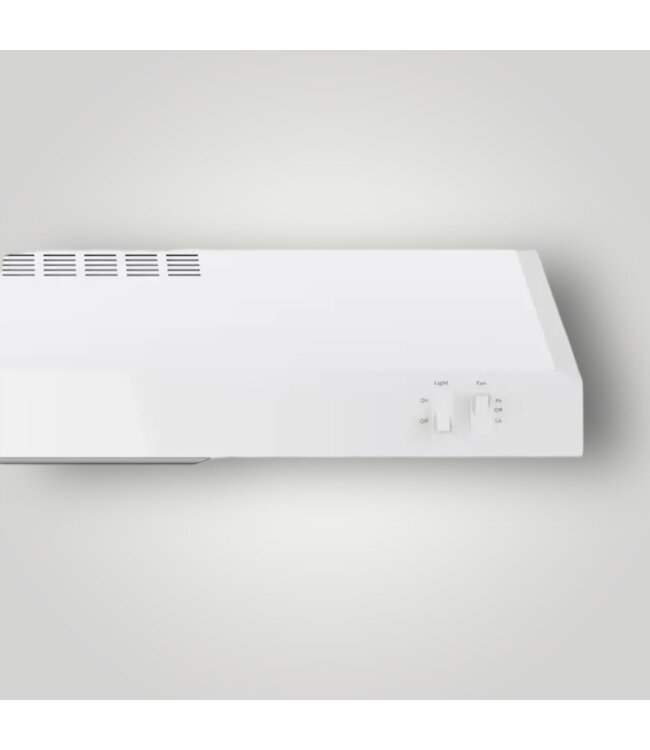 51833 Convertible White Under Cabinet Range Hood 30"