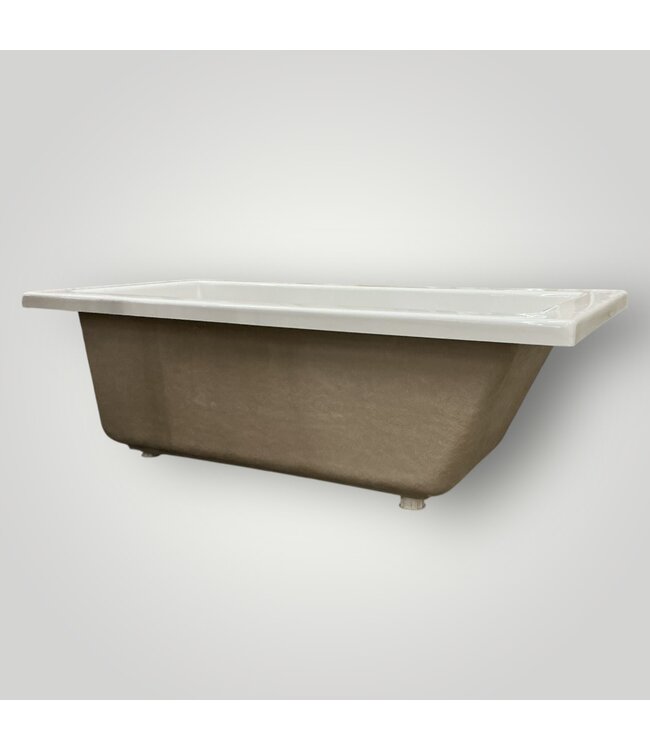 51834 Acrylic Rectangle Drop-In Bathtub White