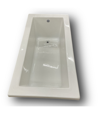 51834 Acrylic Rectangle Drop-In Bathtub White