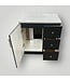 51845 Navy Blue Single Bathroom Vanity w/Top 30.5"W