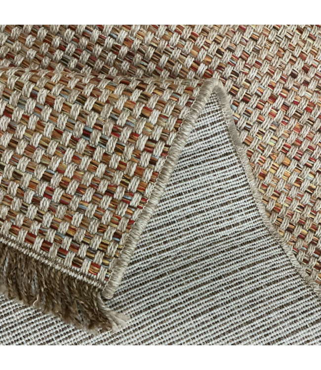 51853 Neutral Color Jute Woven Area Rug 8'W x 10'L