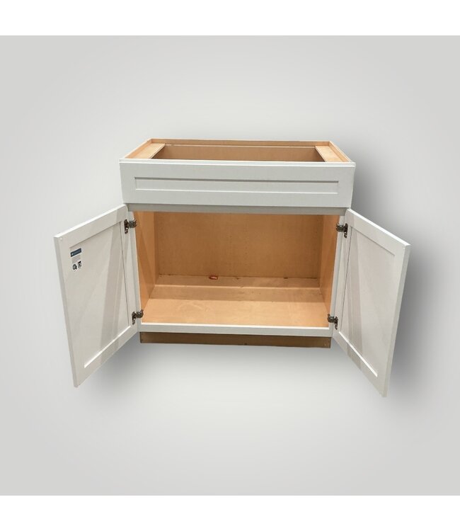 51855 White Sink Base Cabinet 36"