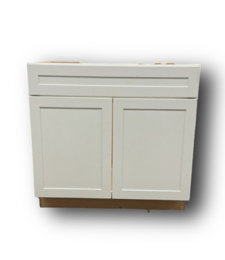 51855 White Sink Base Cabinet 36"