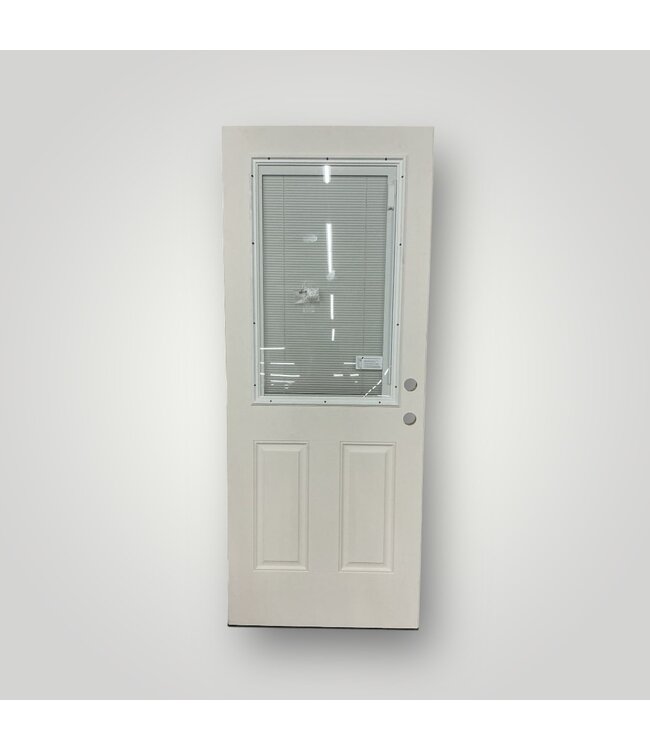 51860 Exterior 1/2Lite Door w/Blinds 32" x 80"