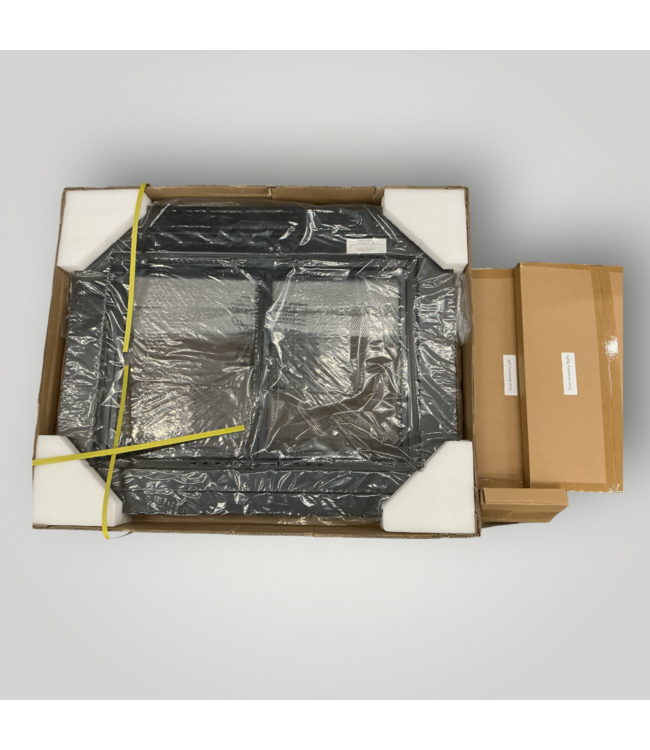 51865 Black Cabinet Style Fireplace Door