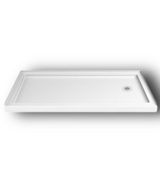 51871 SlimLine Right Drain White Shower Base 30" x 60"