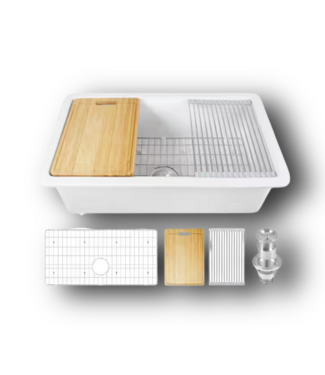 51867 Fireclay Single Bowl Kitchen Sink 33"