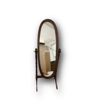 51878 Wooden Queen Ann Cheval Floor Mirror