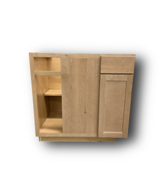 51885 Coastline Brown Blind Corner Base Cabinet 36"W