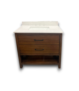 51912 Warm Walnut Single Bathroom Vanity 36"