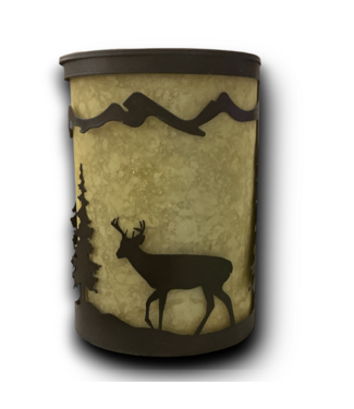 51915 1-Light Bronze Rustic Deer Tree Wall Sconce