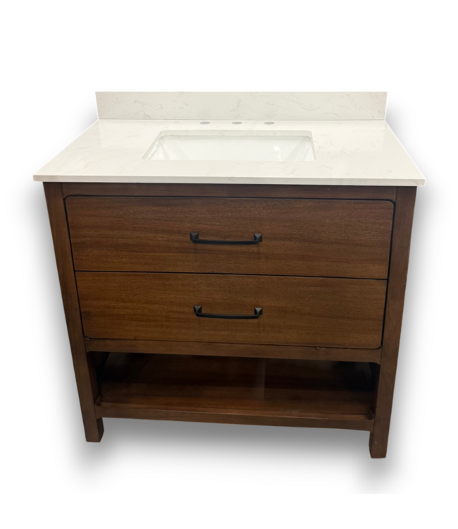 51912 Warm Walnut Single Bathroom Vanity 36"