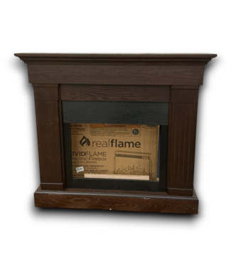 51933 Electric Real Flame Slim Fireplace Mantel