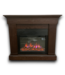 51933 Electric Real Flame Slim Fireplace Mantel