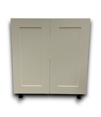 51941 Warm White Flat Panel Shaker Base Cabinet 30"W