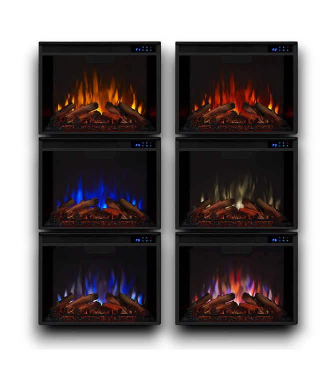 51933 Electric Real Flame Slim Fireplace Mantel