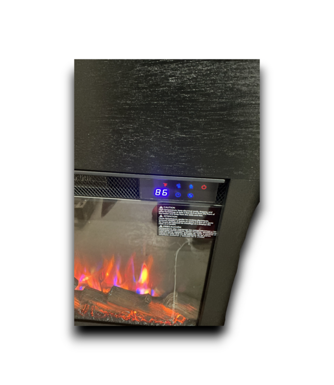 51933 Electric Real Flame Slim Fireplace Mantel