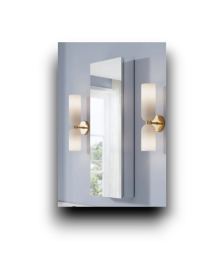 51943 Rosac Mirrored Chrome Medicine Cabinet 12"W