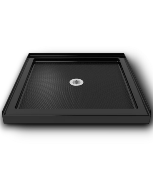 51950 Black Single Threshold Shower Pan Base