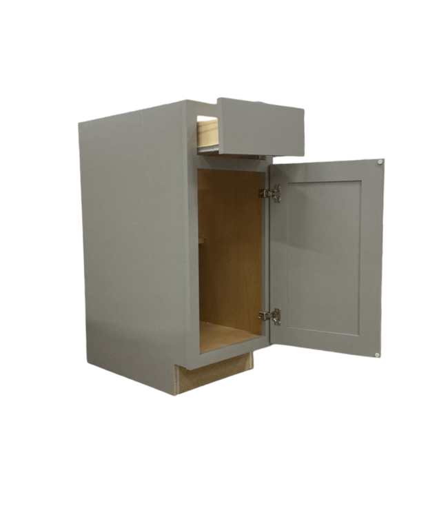 51953 Gray Shaker Style Base Kitchen Cabinet 15"W x 35"H