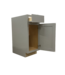 51953 Gray Shaker Style Base Kitchen Cabinet 15"W x 35"H
