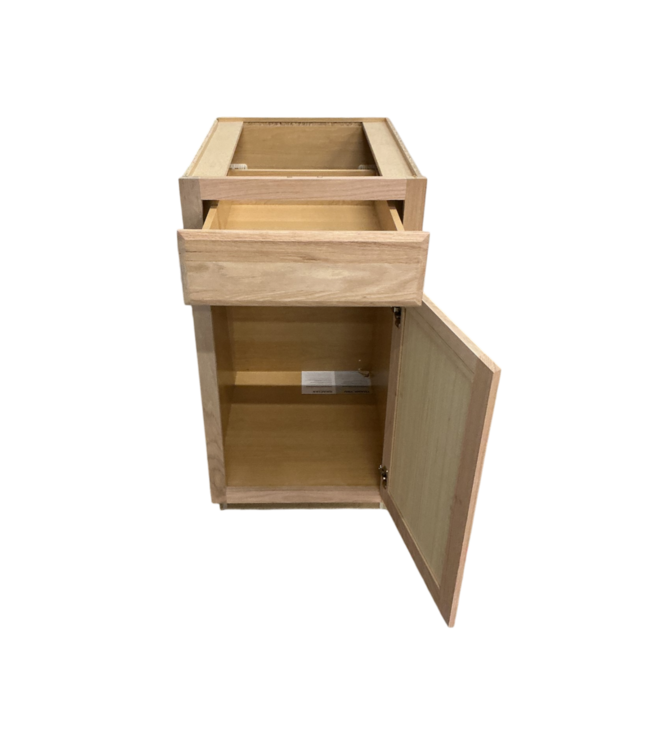 51955 Oak Brook Natural Unfinished Base Cabinet 18"W