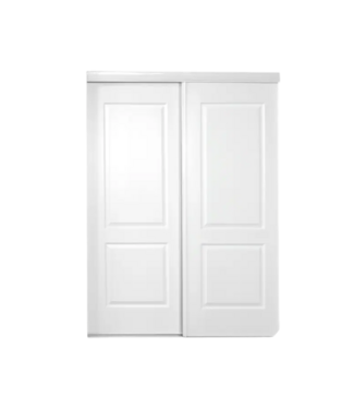 51961 White 2-Panel Ashbury Sliding Closet Door 60" x 80"