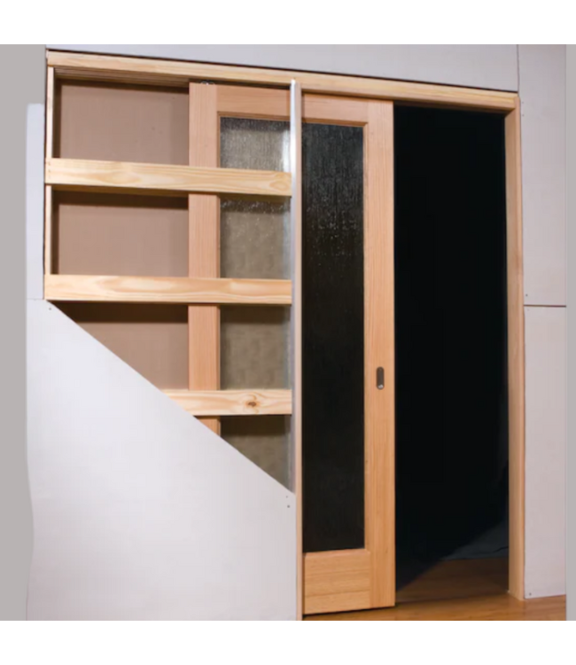 51963 Wood And Steel Pocket Door Frame 24"W x 80"H