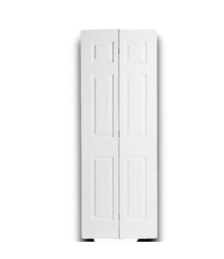 51969 Textured Hollow 6-Panel Core Bi-Fold Door 24" x 80"