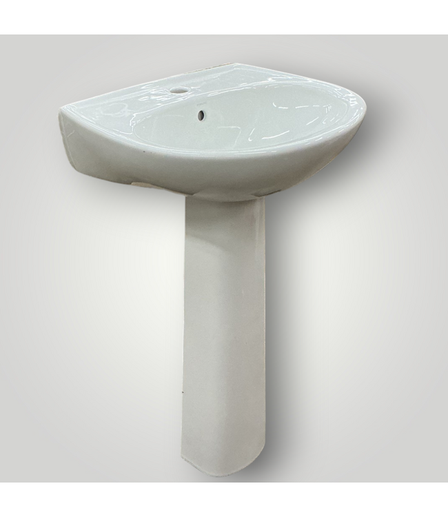 51995 Pedestal Bathroom Sink 21"W