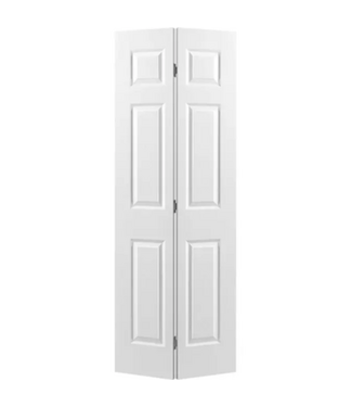 51998 White 6-Panel Interior Bifold Door 24"W x 80"H