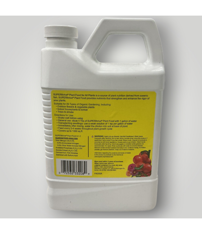 52006 Liquid Organic All Purpose Plant Food 1qt.
