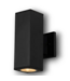 52027 Black 2-Light Outdoor Wall Light