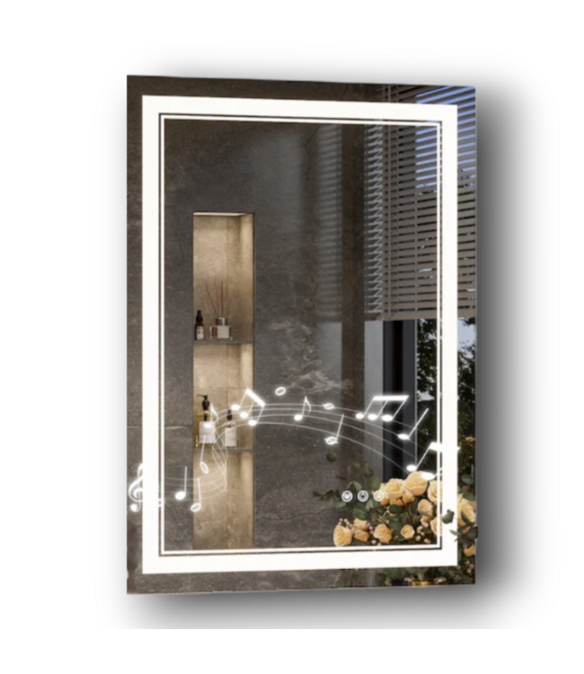 52045 LED Mirror Bluetooth Frameless Fog Free Mirror