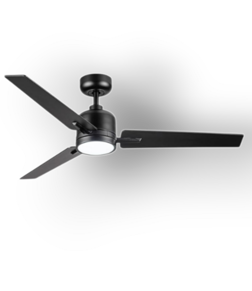 52048 Oak & Black 3-Blade Ceiling Fan LED 42" w/Remote