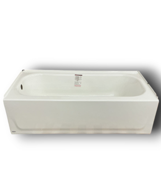 52050 Alcove Steel Soaking Bathtub Left Drain 30" x 60"