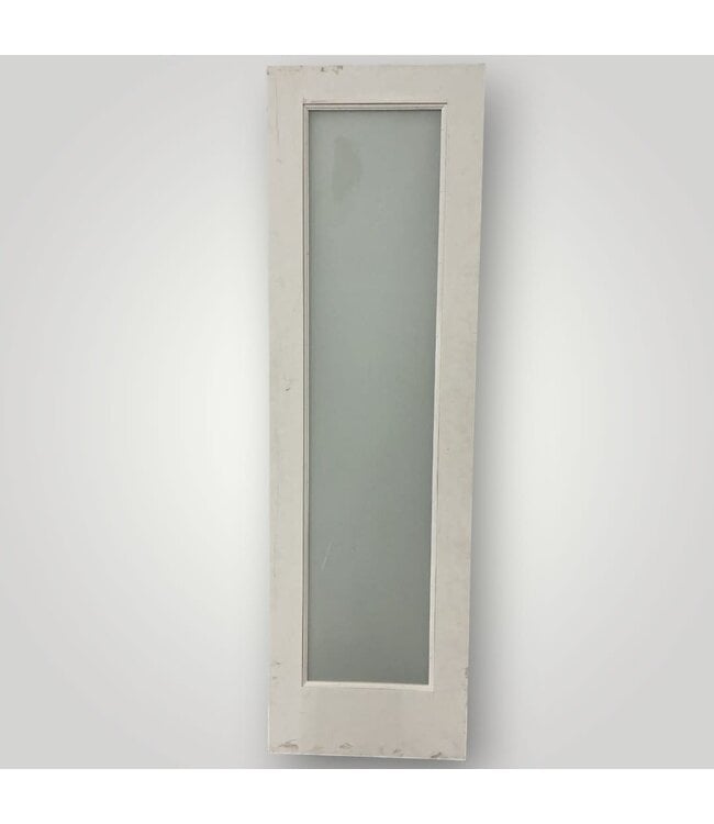 52055 1-Panel Frosted Glass Pine Wood Slab Door 24" x 80"