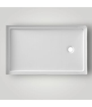 52061 Colossi Right Glossy White Shower Base 36" x 60"