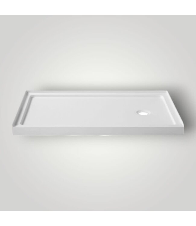 52061 Colossi Right Glossy White Shower Base 36" x 60"