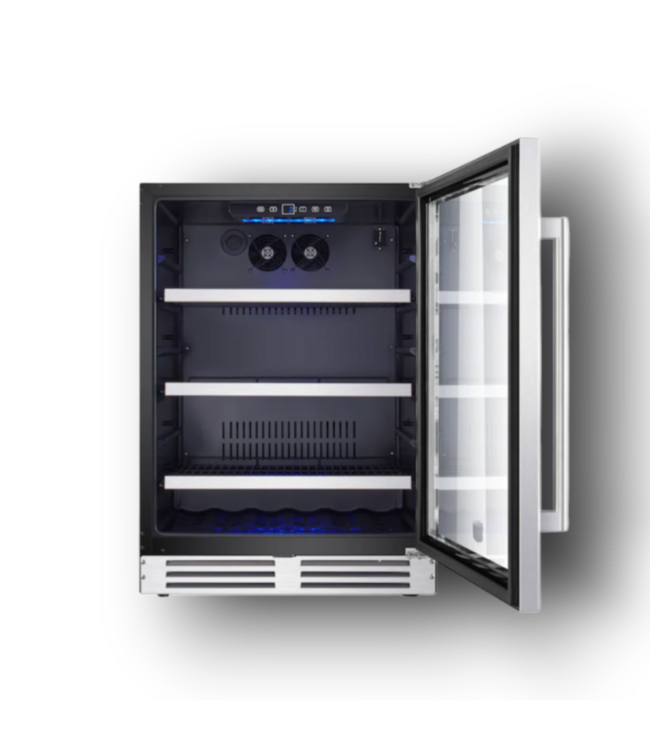 52064 175-Bottle Stainless Steel Built-In Wine Cooler
