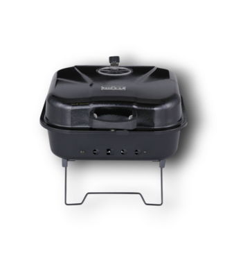 52067 Portable Black Porcelain Charcoal Grill 206 sq. ft.
