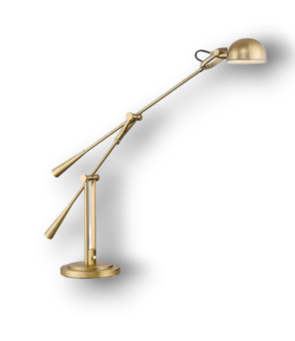 52068 Grammercy Park Heritage Brass Swing Arm Table Lamp