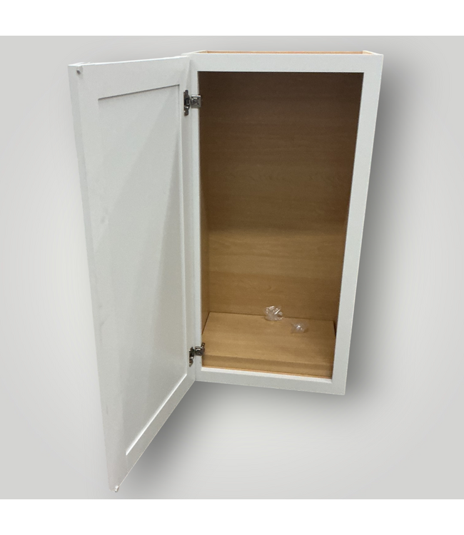 52070 Arcadia White Single Door Wall Cabinet 18"W