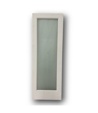 52071 Primed 1-Panel Frosted Glass Slab Door 28" x 80"