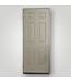 52081 6-Panel Taupe Steel Prehung Exterior Door 32" x 80"