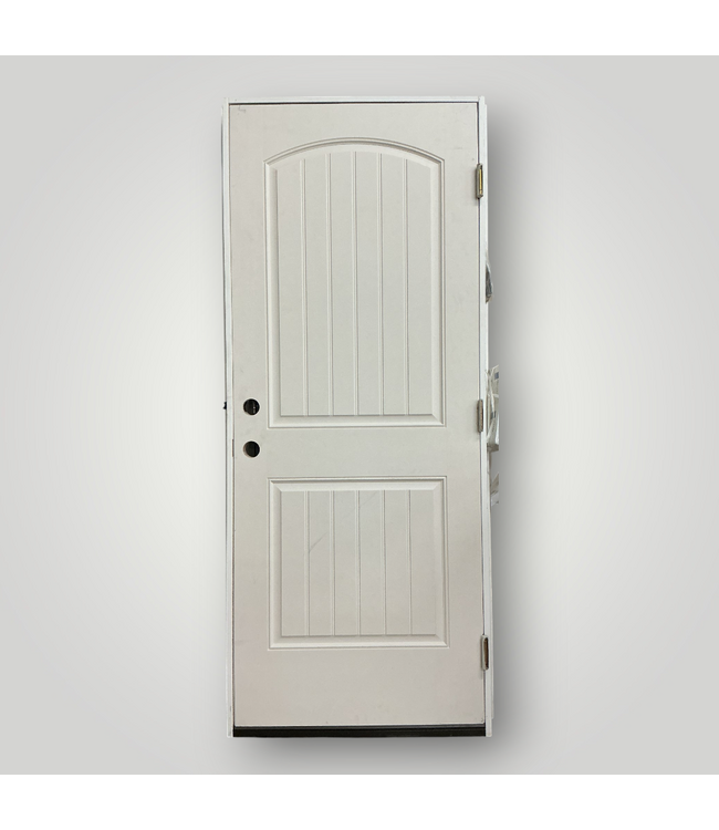 52082 Fiberglass 2-Panel Prehung Exterior Door 32" x 80"