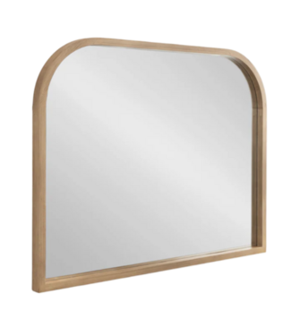 52092 Arched Natural Framed Wall Mirror 36"W x 28"H