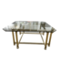 52094 Set of Brass Framed Glass Top Tables (3)