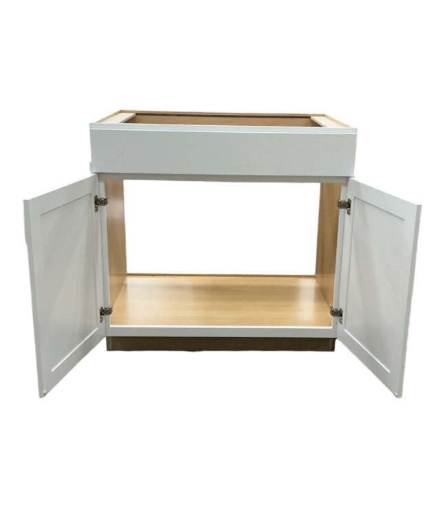 52096 White Shaker Base Cabinet 36"W x 35"H