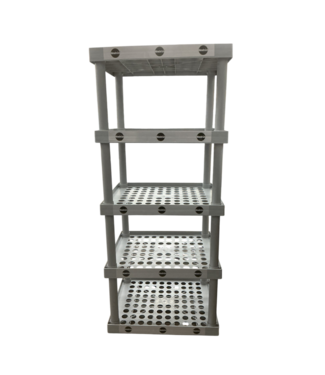 52098 5-Tier Gray Plastic Utility Shelf 22.25"W x 52-38/"H